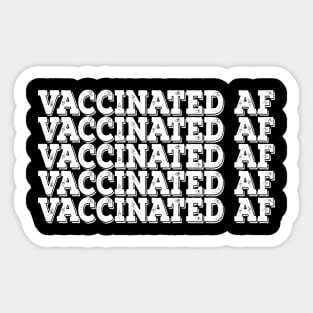 Vaccinated AF Vaccine Virus Pro vaccination definition Sticker